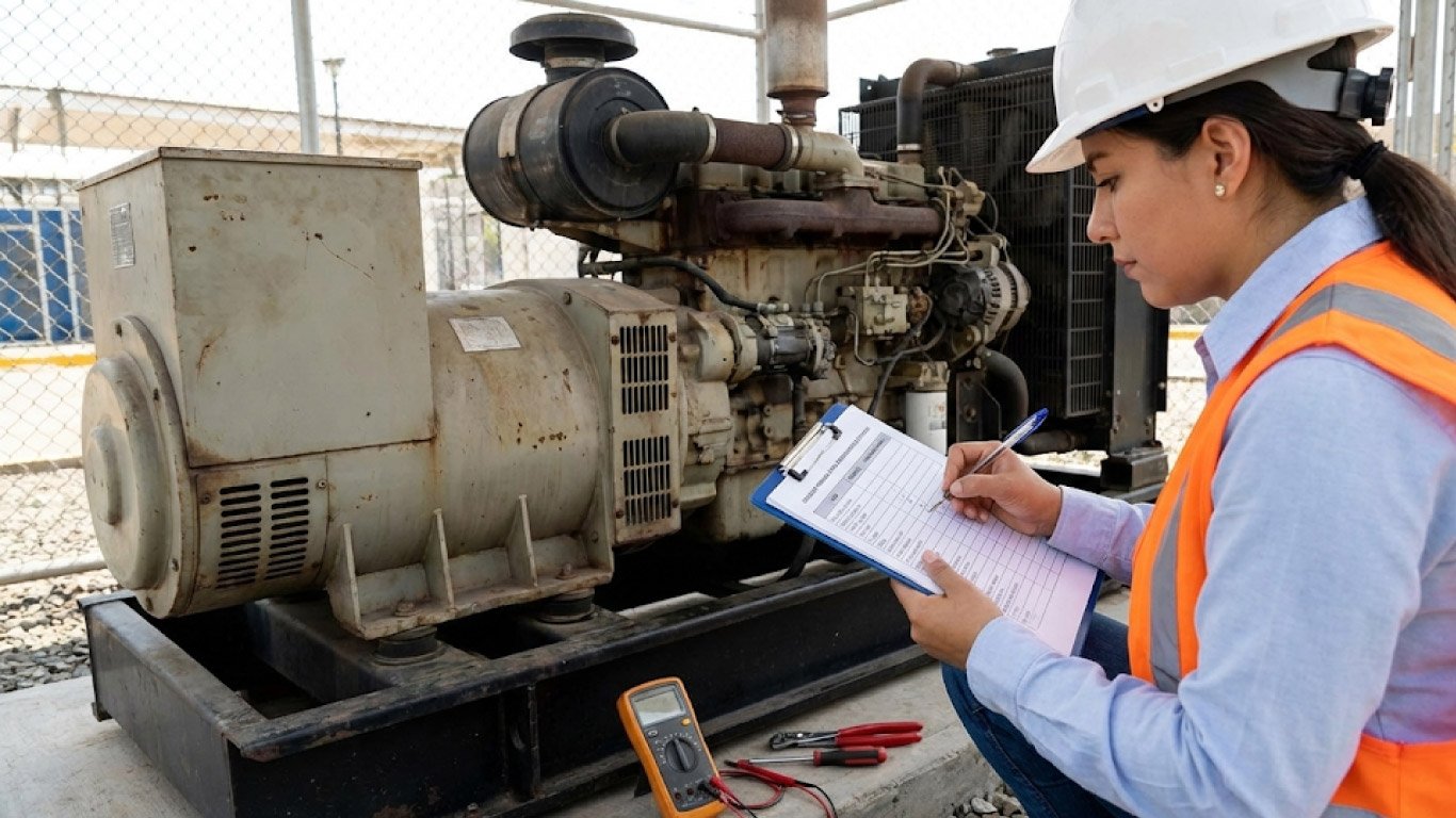 Checklist mensual para generadores eléctricos - SR Técnicos Panamá