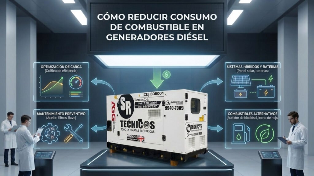 Cómo reducir consumo de combustible en generadores diésel - SR Técnicos Panamá