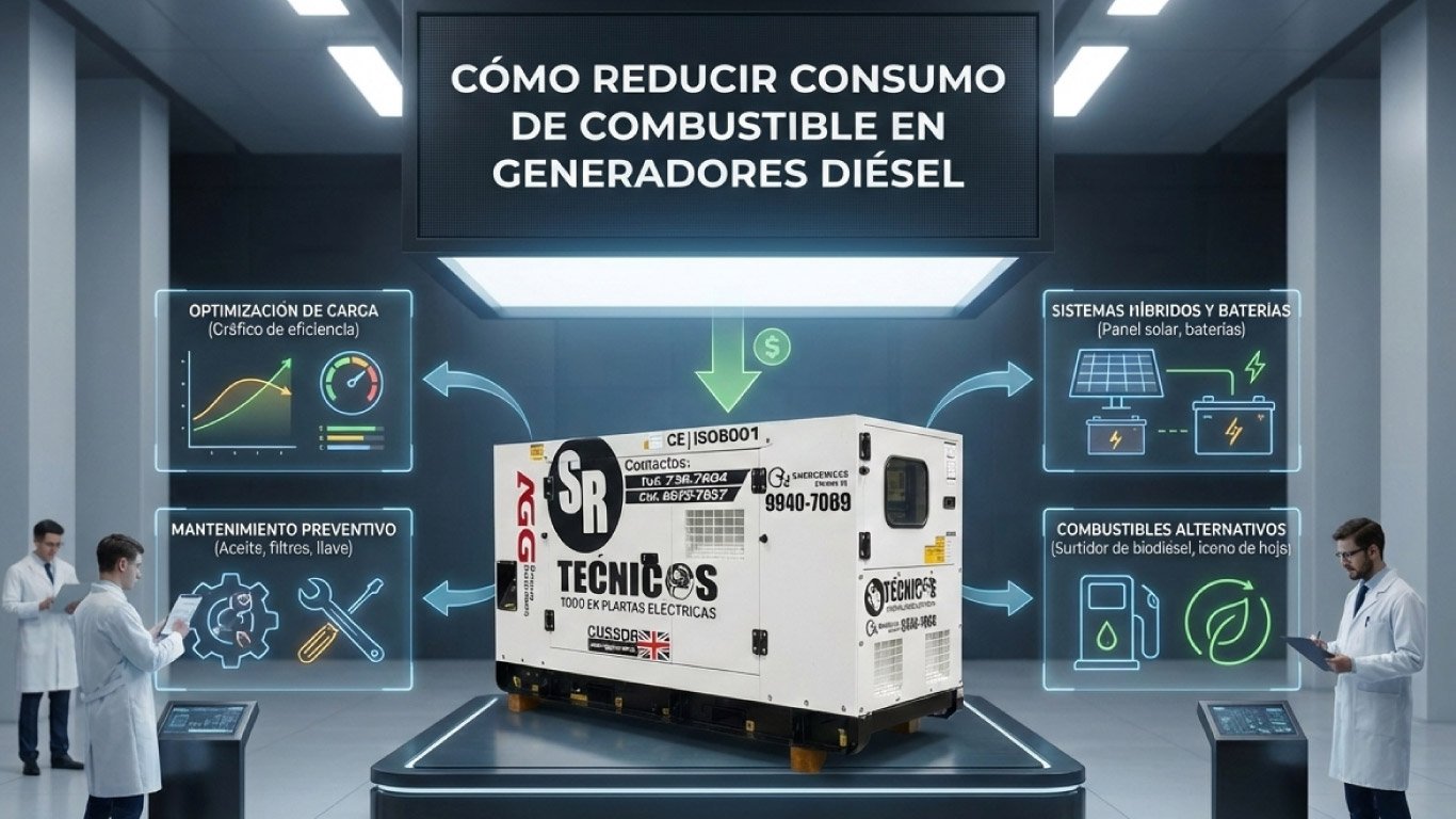 Cómo reducir consumo de combustible en generadores diésel - SR Técnicos Panamá