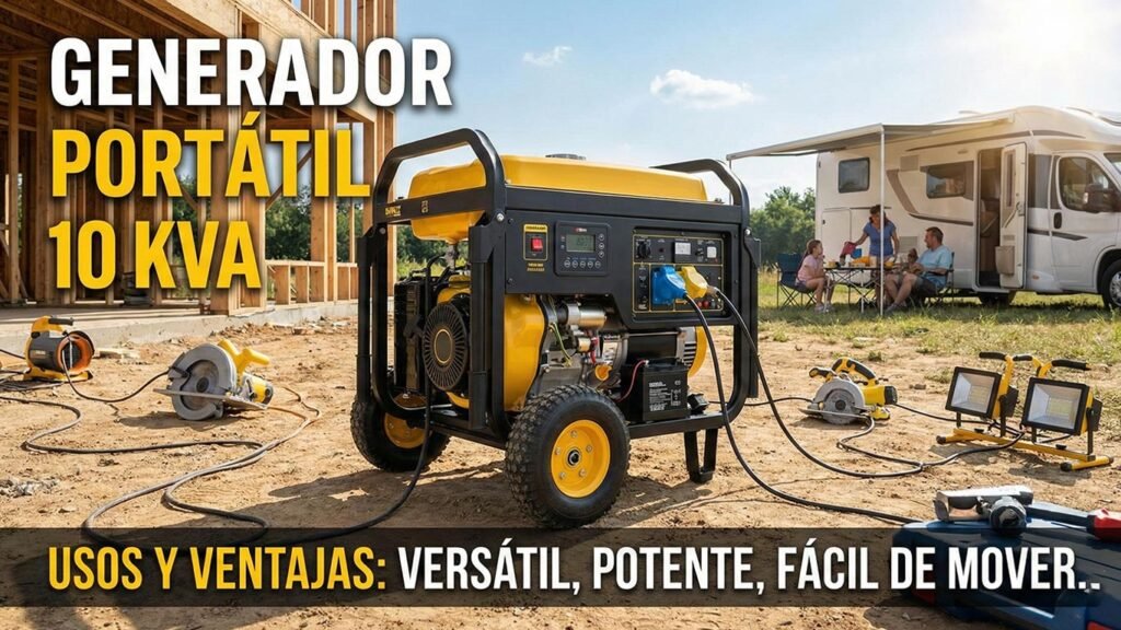 Generador eléctrico portátil de 10 KVA: usos, ventajas y guía de compra en Panamá - SR Técnicos Panamá