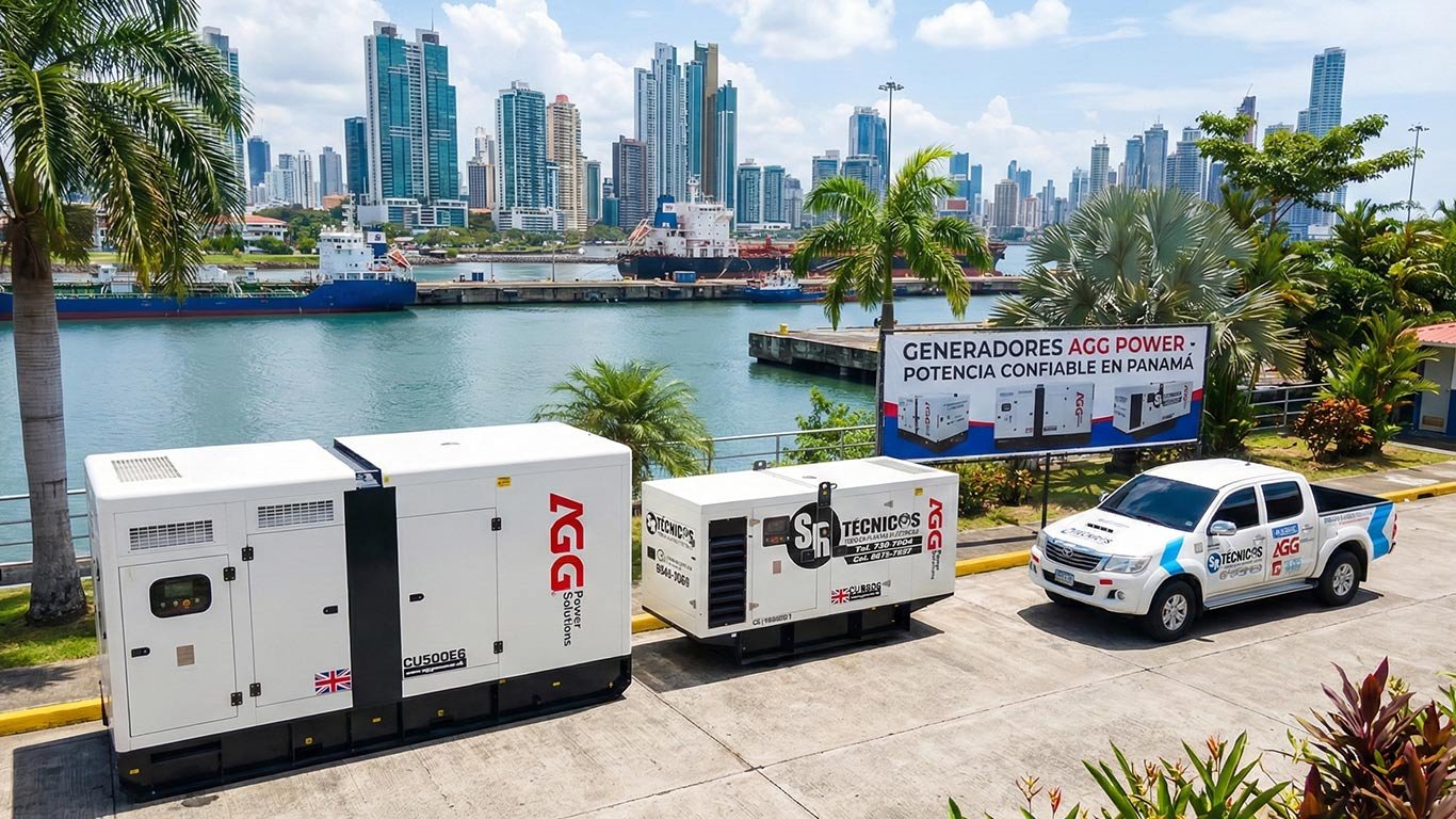 Generadores eléctricos diésel AGG Power en Panamá - SR Técnicos Panamá