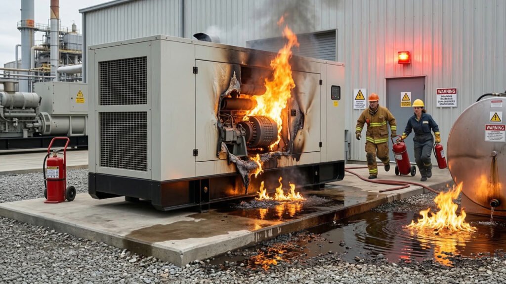 Por qué un generador puede causar incendio - SR Técnicos Panamá