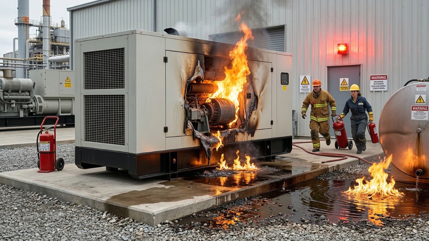Por qué un generador puede causar incendio - SR Técnicos Panamá