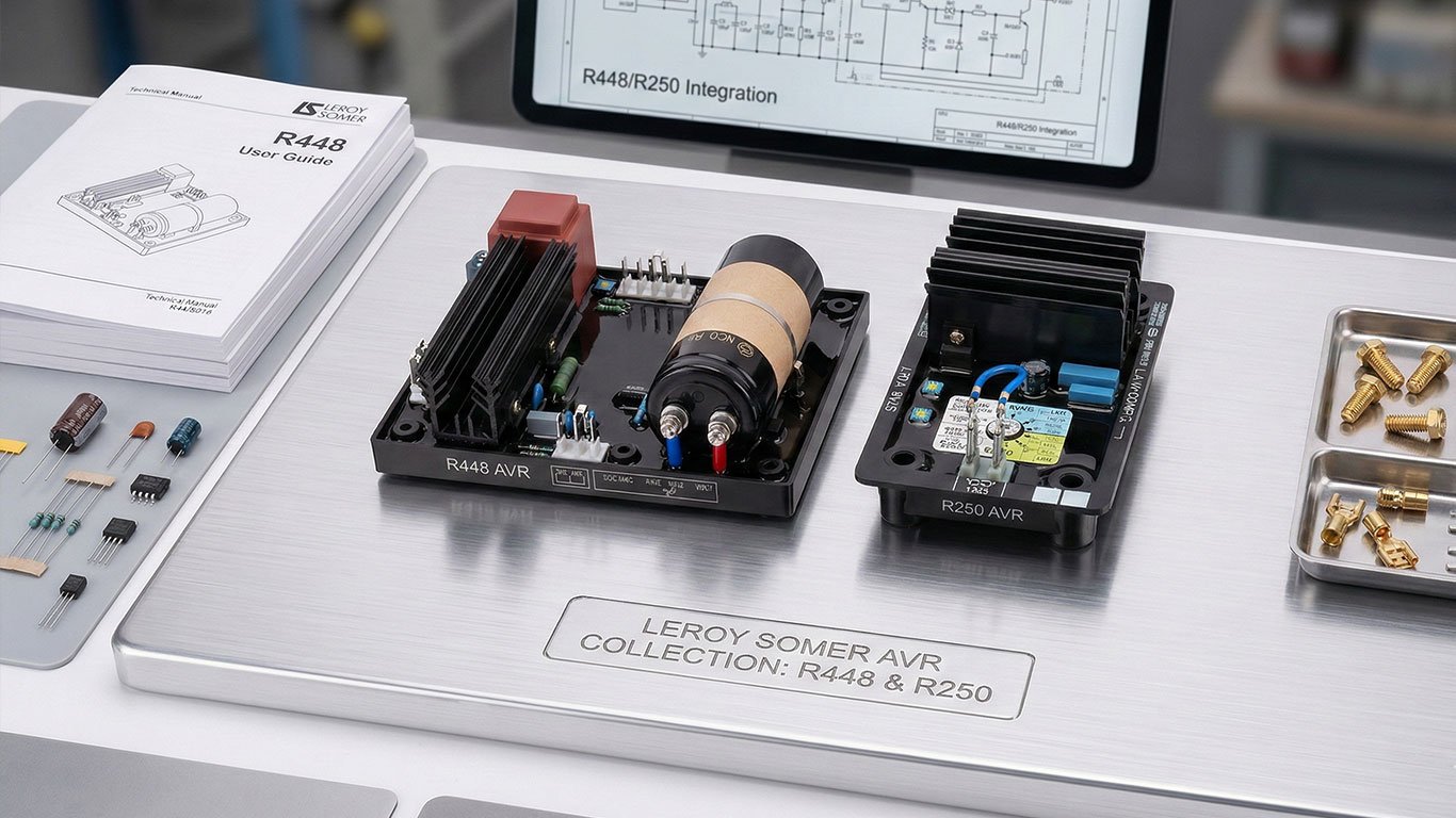 Comparación entre Regulador de voltaje automático R448 AVR y R250 - SR Técnicos Panamá