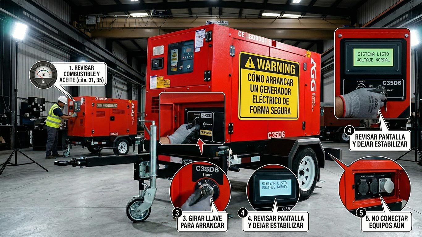 Cómo arrancar un generador eléctrico de forma segura - SR Técnicos Panamá
